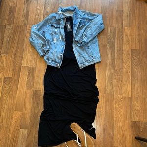 NWT Black boohoo Maxi Dress